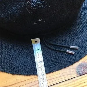 Vince Camuto Black Woven Lightweight Cowboy Hat, NWT, 8” Vince Camuto | Accessories | Vince Camuto Black Woven  main image 4